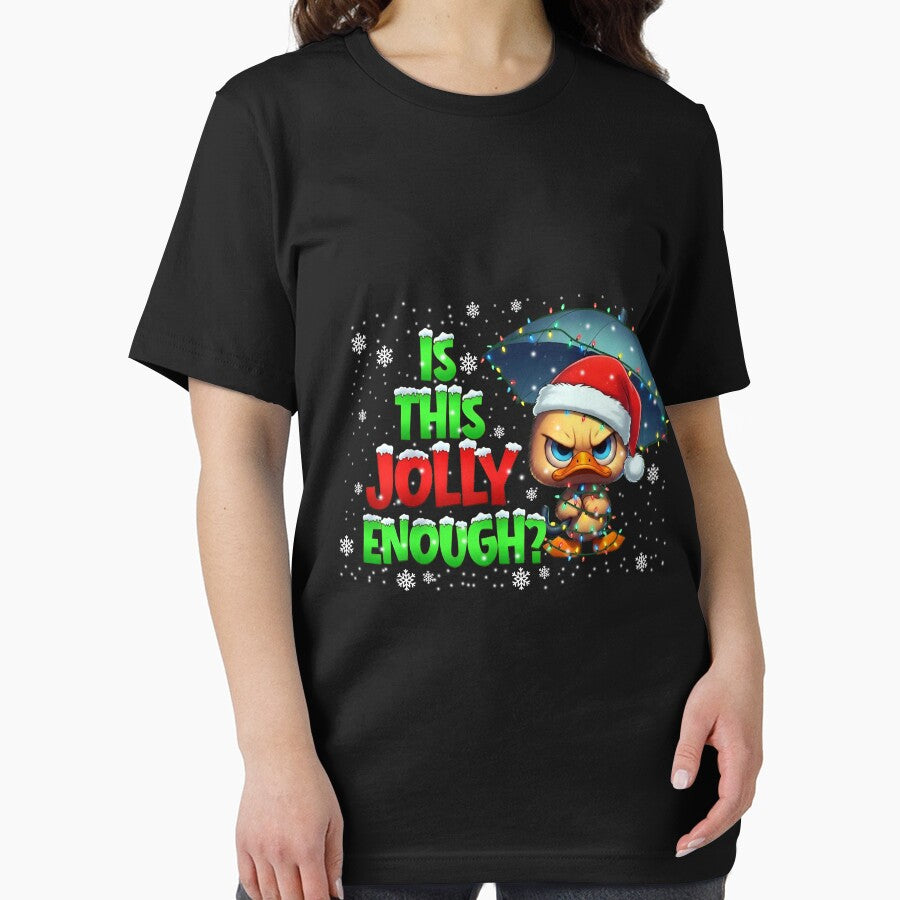 Grumpy Duck Funny Christmas T-Shirt by LarryMBrown
