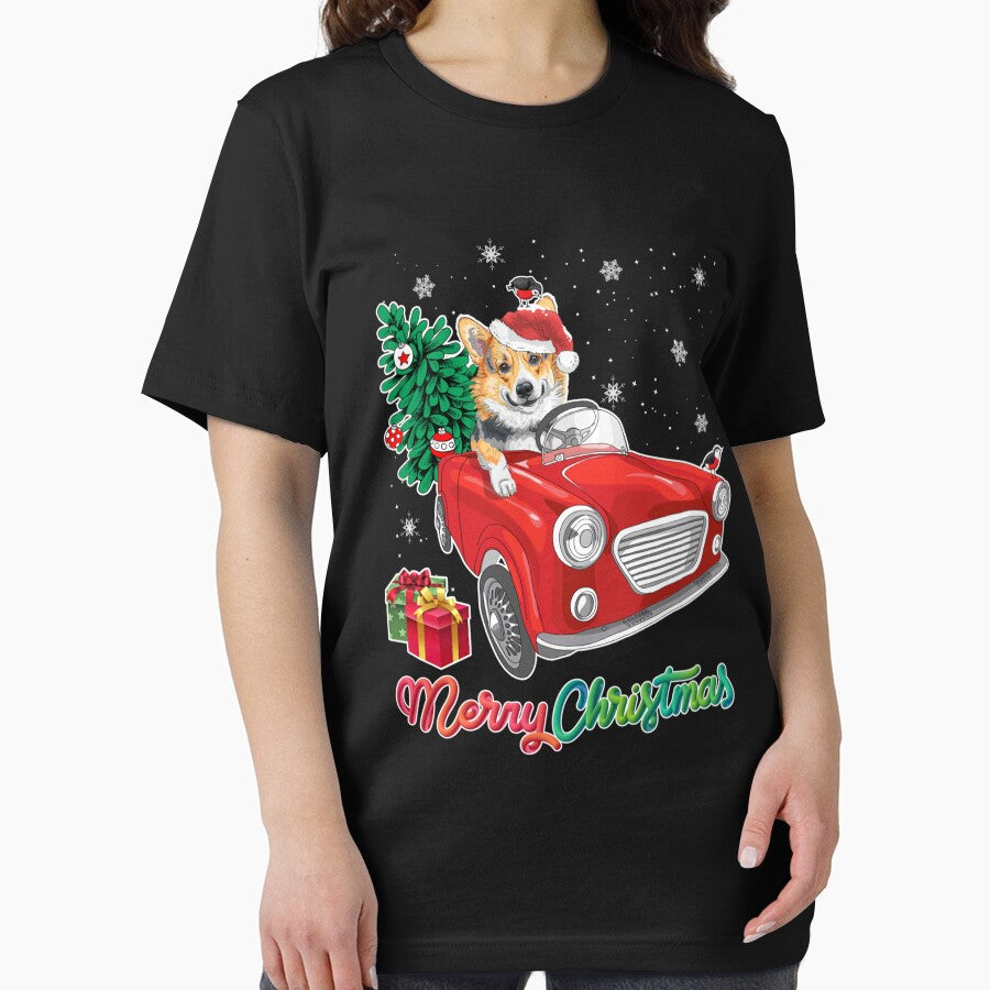 Corgi Dog Red Truck Christmas Pajama by rexalexisdoy