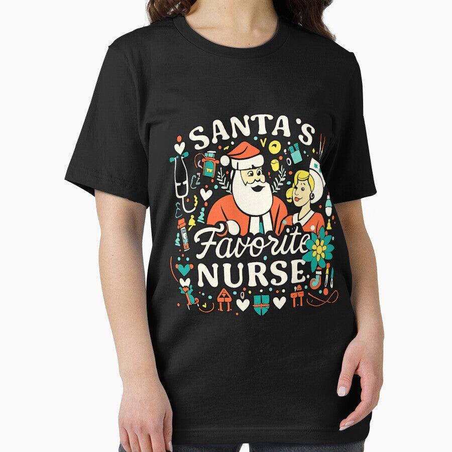 Classic Santas Christmas Merry Nurse Vintage Retro Favorite by Olincristie