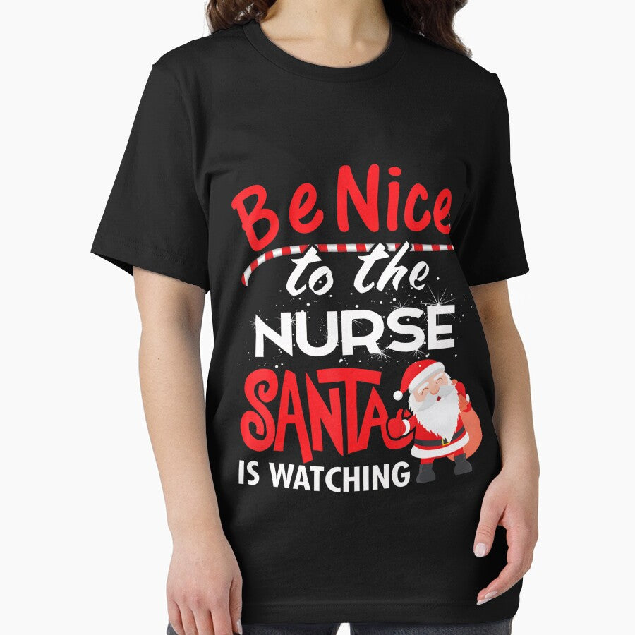 is Retro Nurse Nice Vintage Be To Santa Nurse Christmas Watching Classic The by FrankyTepper