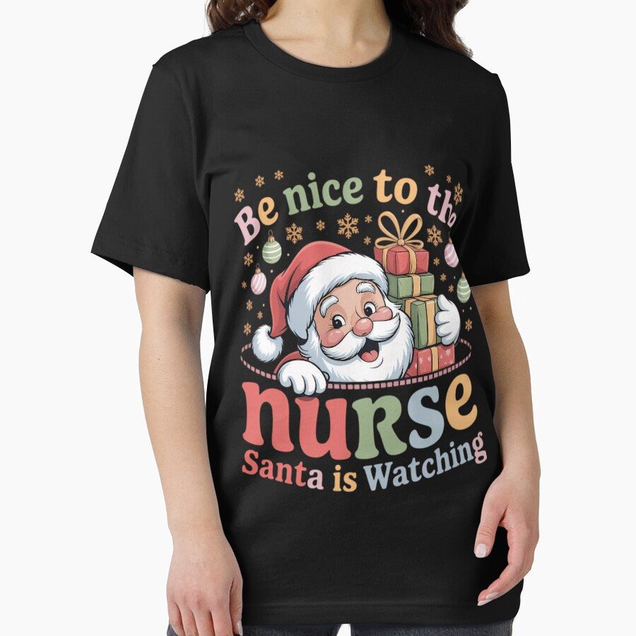 Classic Nurse Be Nice is Nurse The Santa Christmas Retro To Vintage Watching by FrankyTepper