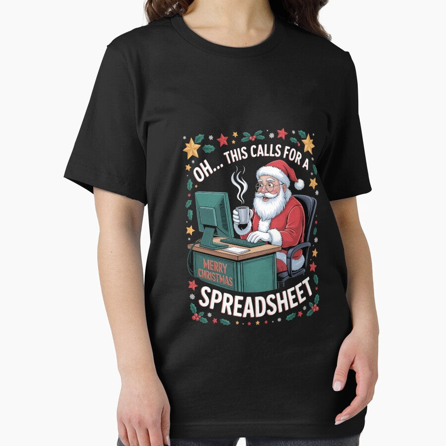 oh this calls for a spreadsheet,Santa analyst in christmas by DeadlockCrew