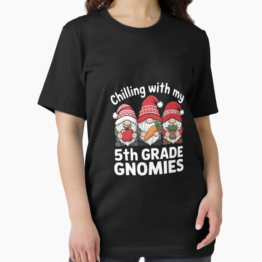 5th Grade Teacher Christmas Chilling With My Gnomies Fifth by MarkLeedsArt