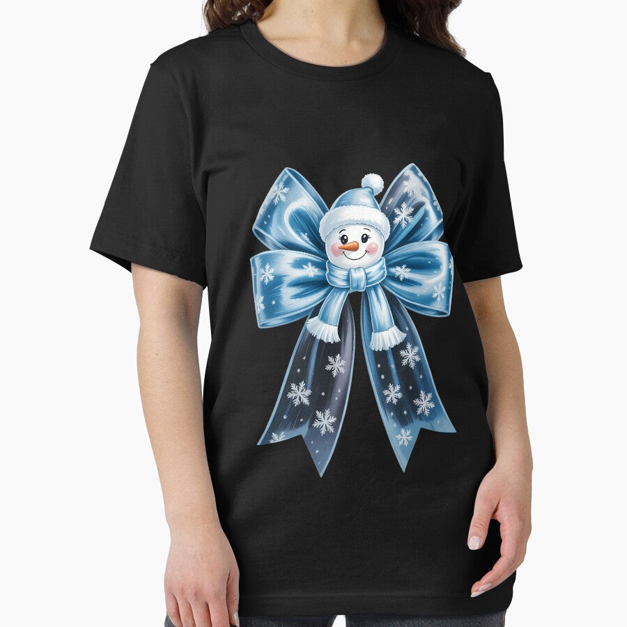 Coquette Bow Winter Cute Snowman Xmas by CookWorldLaughs