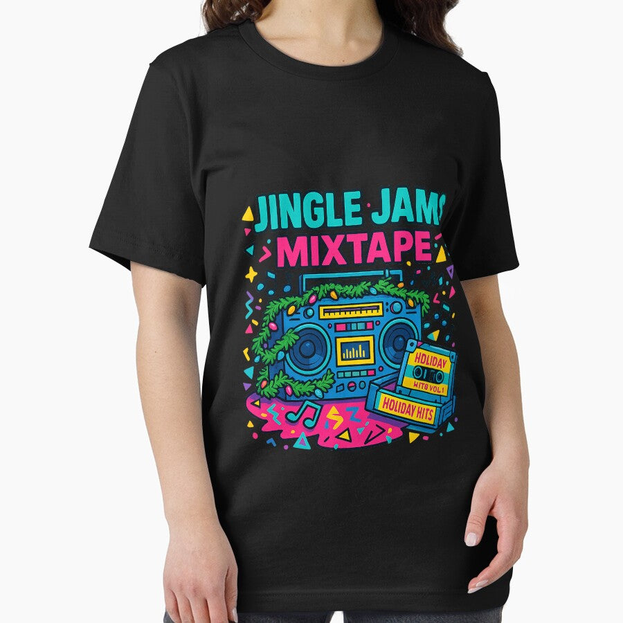 Jingle Jams Mixtape – Retro Holiday Boombox Design by AddictiveDesign