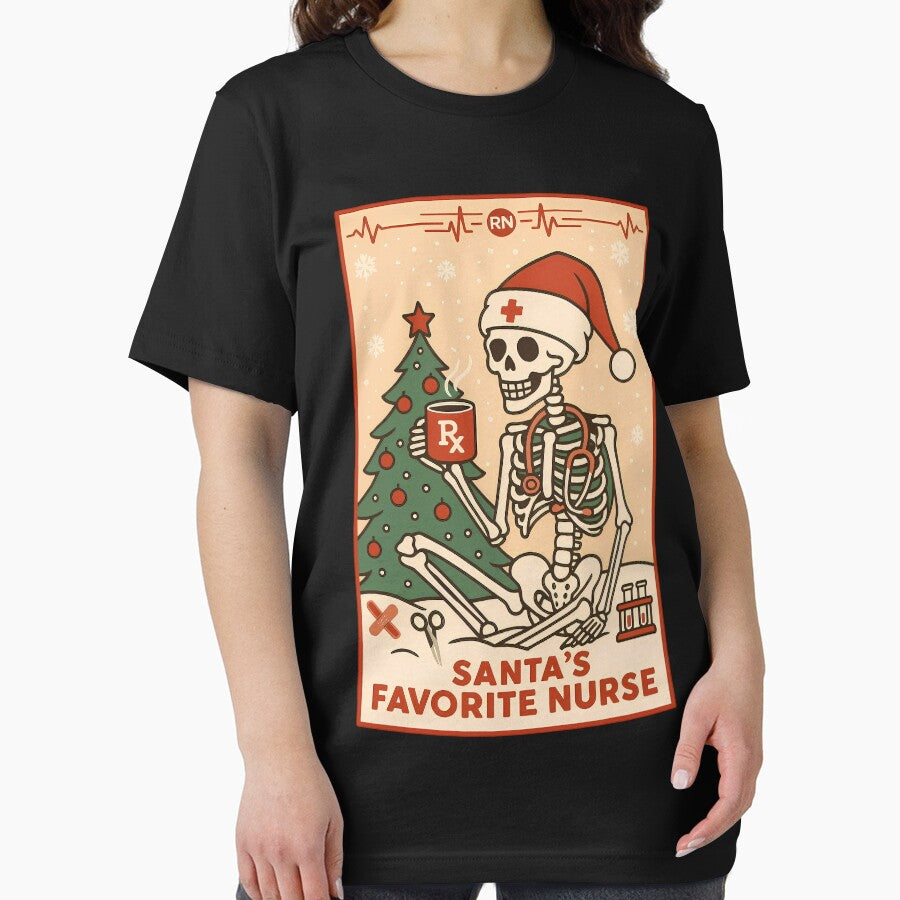 Retro Santas Merry Vintage Favorite Classic Christmas Nurse by Olincristie