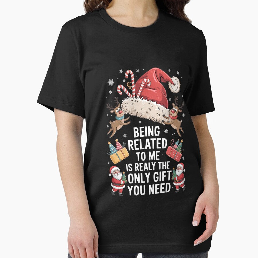 Being Related To Me Funny Christmas Family Xmas Pajamas by papertaless