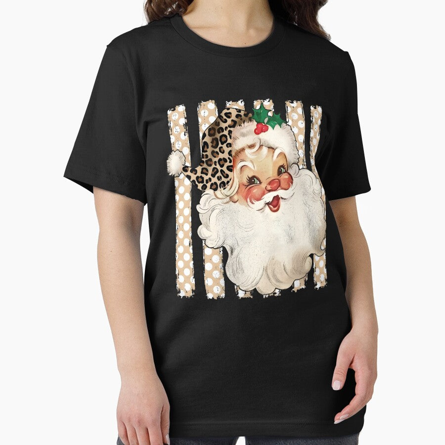 Vintage Santa with Leopard Hat Design by ostenlee