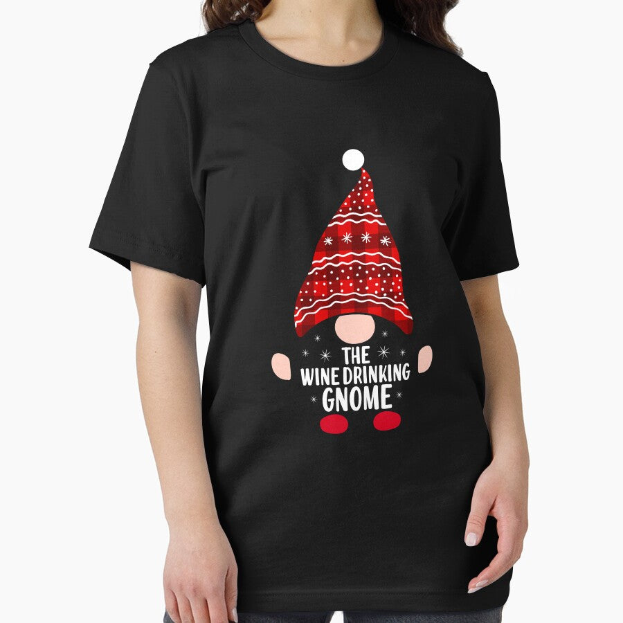 the wine drinking gnome Christmas Gnome Funny Family by MollinS7