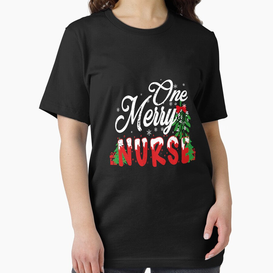 Christmas Nurse Shirt | One Merry Nurse | Xmas Nursing Practitioner Gift by ilias13