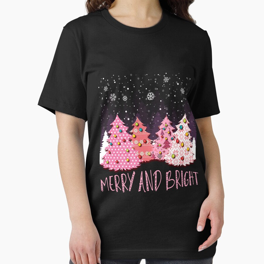 Merry and Bright Pink Christmas Tree by Toranai