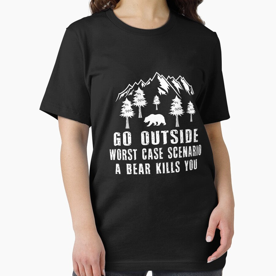 Go Outside Worst Case Scenario, Campfire Camping Gift- Funny Camping Shirt ,Camping Tees, Camp T shirt, Camping Shirt For Men and Women by sols