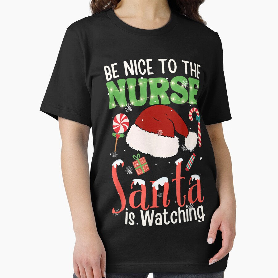 Retro The Santa To is Nice Be Classic Nurse Nurse Watching Vintage Christmas by FrankyTepper