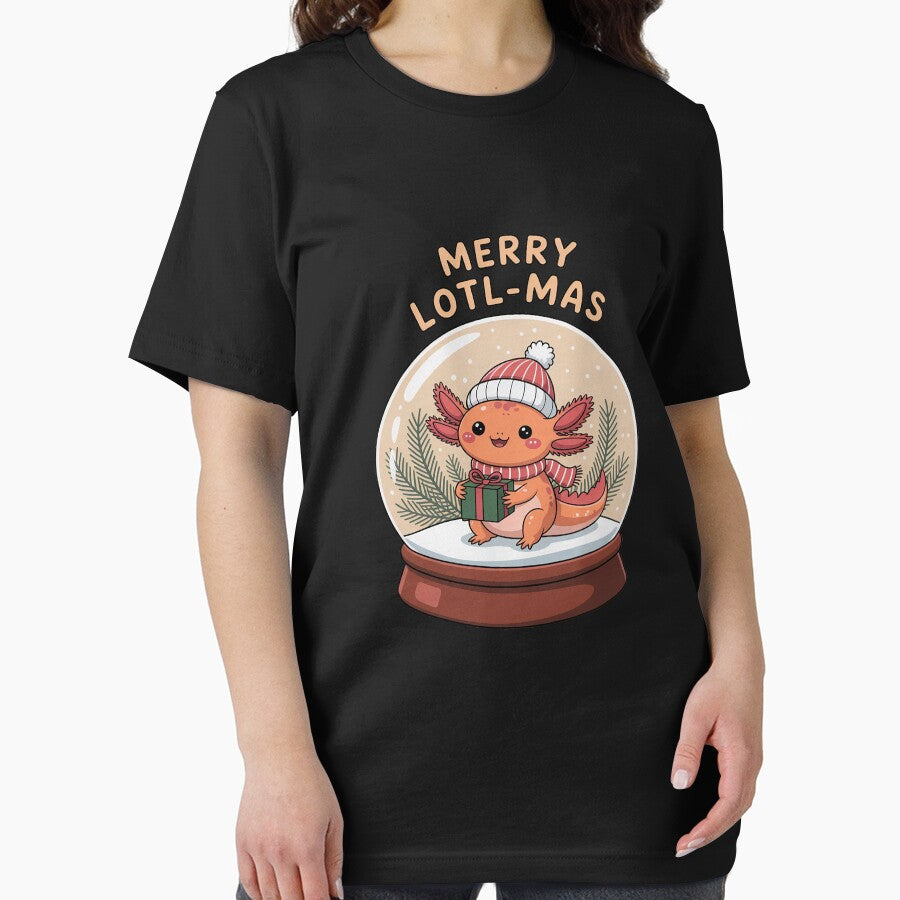 Christmas Axolotl Snow Globe Holiday by LinlinsDemons
