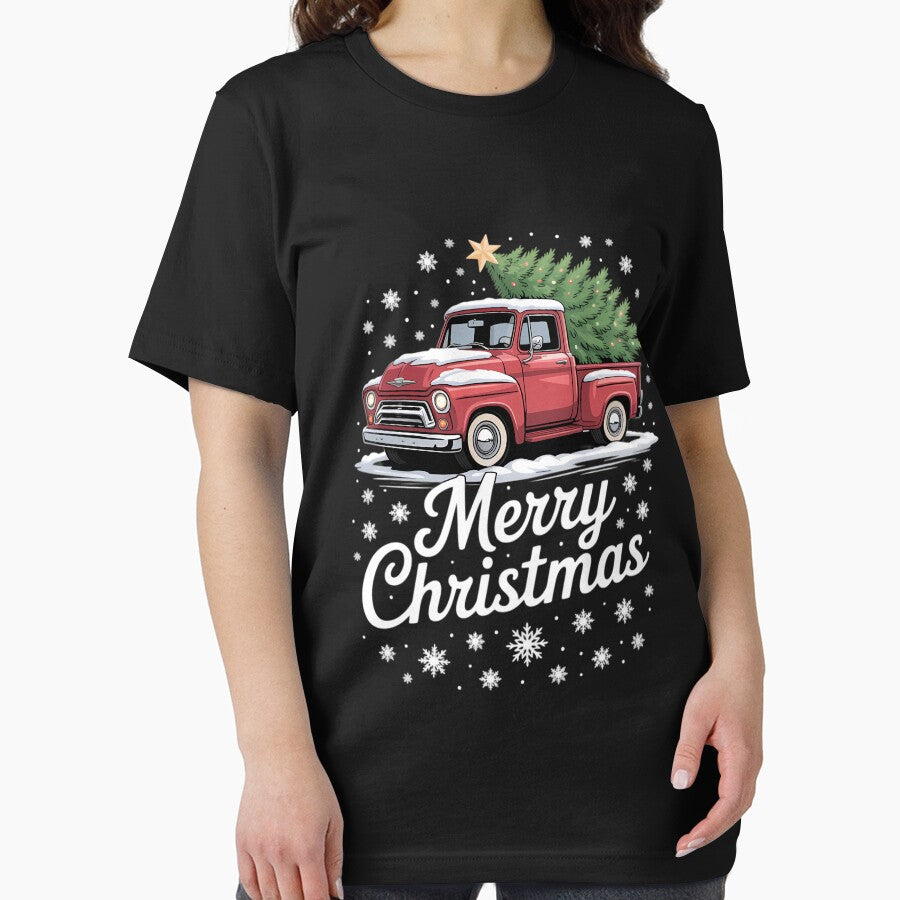 Merry Christmas Red Truck Tree Family by Sunset4Bones