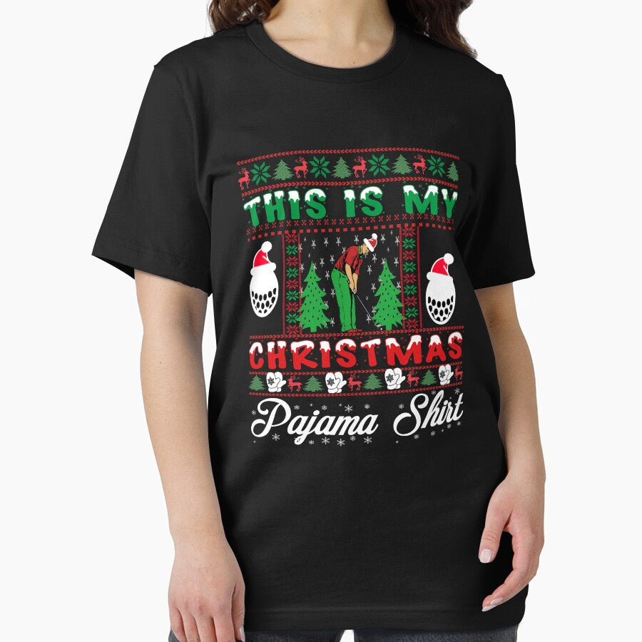 This Is My Christmas Pajama Shirt Golf Lover Funny Christmas by ilias13