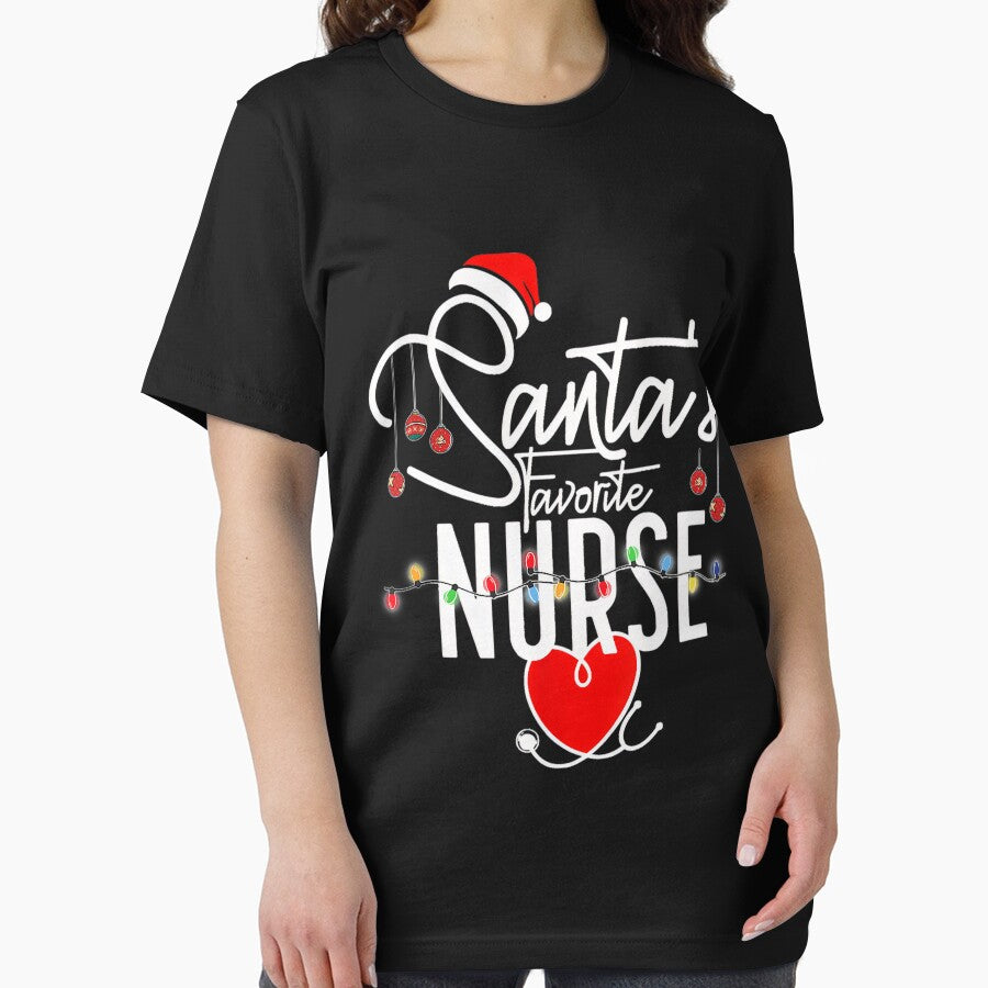 Classic Christmas Santas Vintage Retro Nurse Favorite Merry by Olincristie