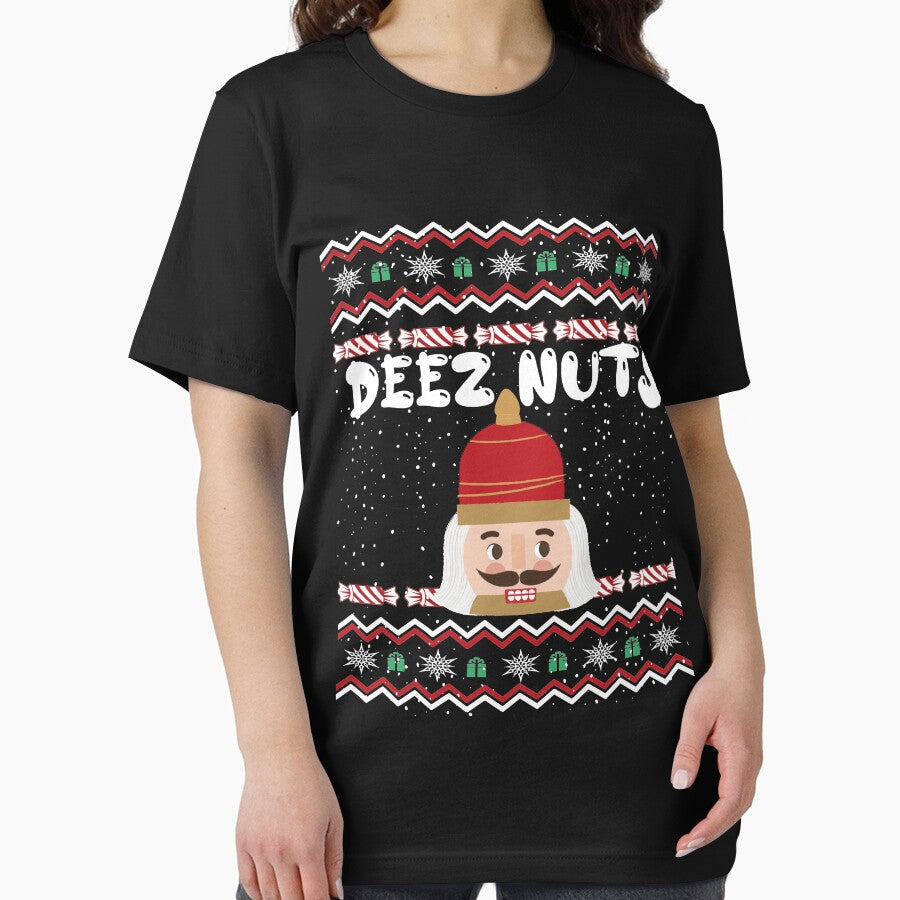 Deez Nuts Nutcracker Funny Ugly Christmas Sweater Xmas by Tatus Brinal