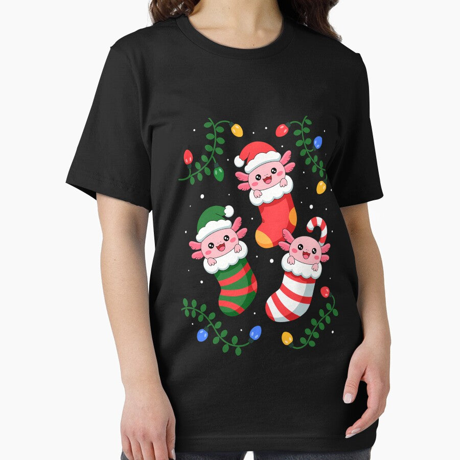 Christmas Axolotls Cute Xmas by CookWorldLaughs