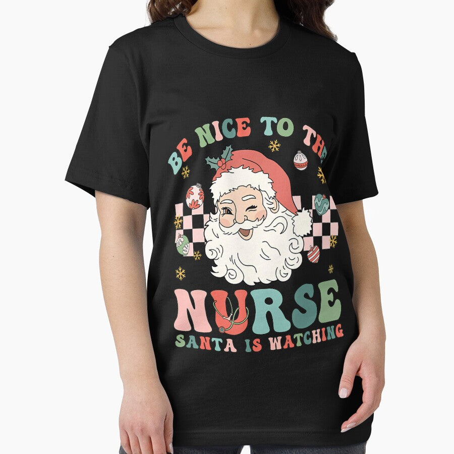 Be To Vintage Watching Santa Retro Christmas Nice The Nurse Nurse is Classic by FrankyTepper