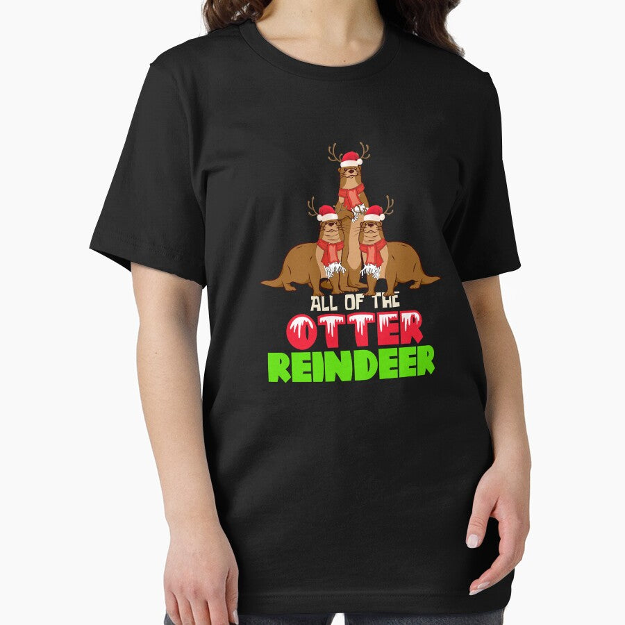 All Of The Otter Reindeer Christmas Design by PNGShop