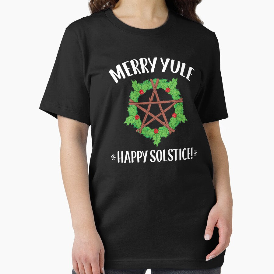 Wiccan Merry Yule Winter Solstice print by jakehughes2015