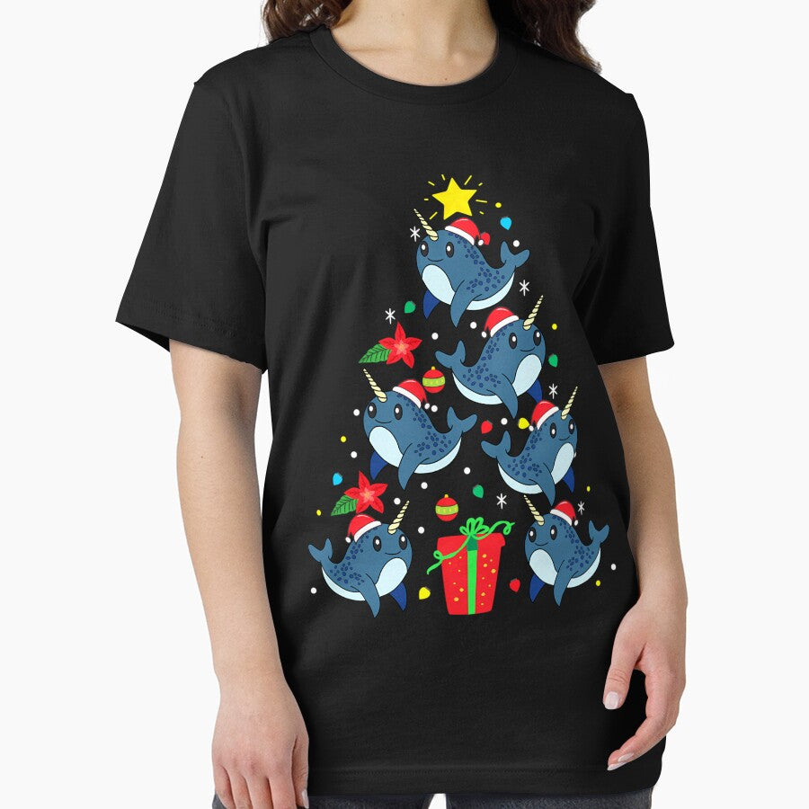 Narwhal Christmas Ornament Tree by ChadKonopelski