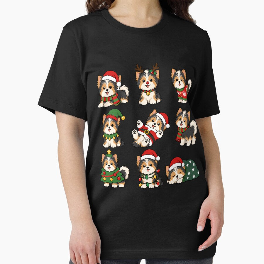 Funny Biewer Terrier Dog Christmas Holiday Xmas Mom Dad by rafaeltto