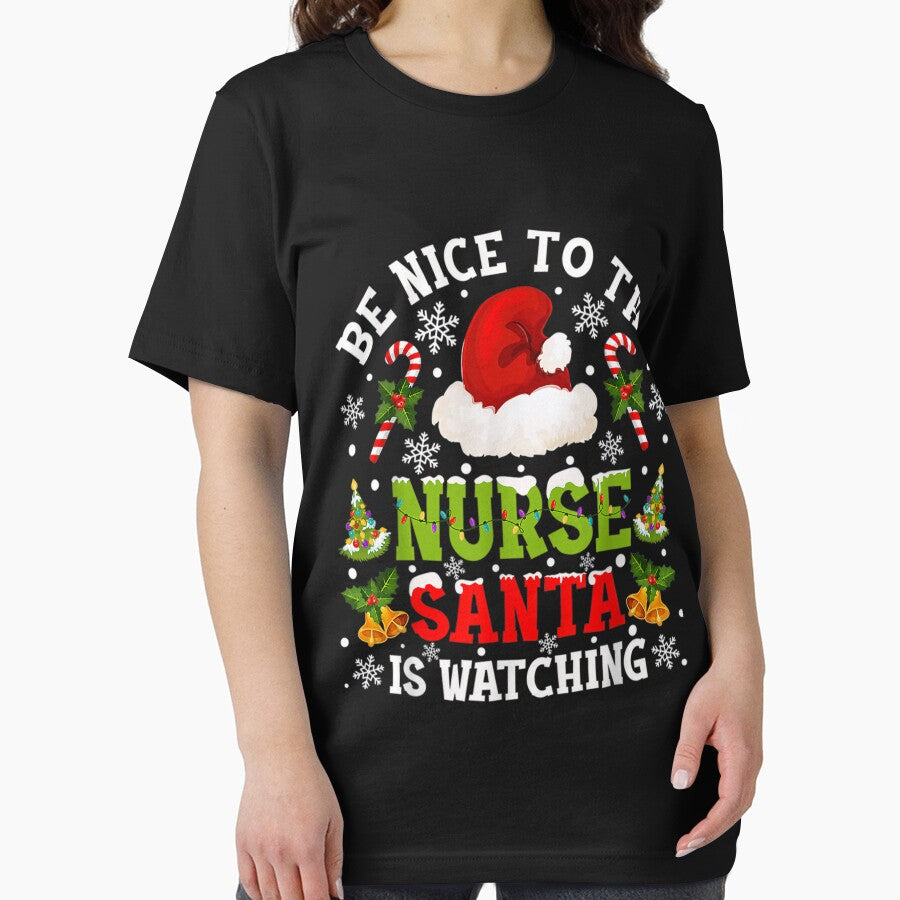 Vintage Retro Nurse Nice To The Nurse Classic is Watching Christmas Be Santa by FrankyTepper