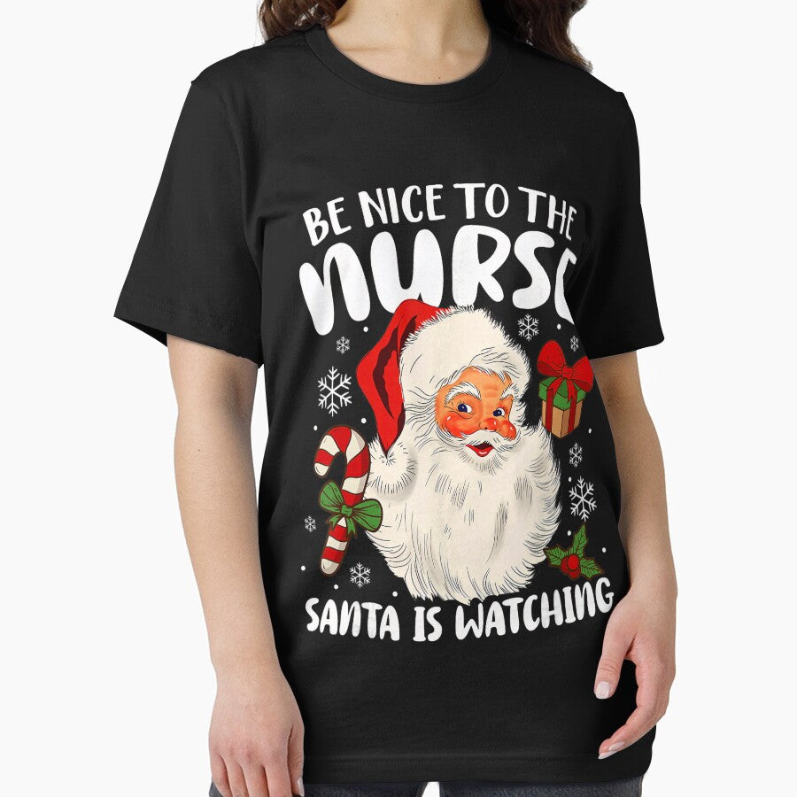 The Santa Nurse Classic is Nice Retro Christmas Be Watching Nurse To Vintage by FrankyTepper