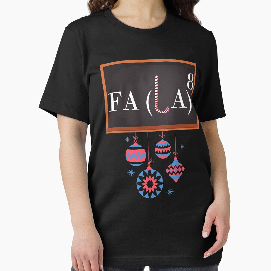 Fa La 8 Funny Math Teacher Christmas by Club7Studios