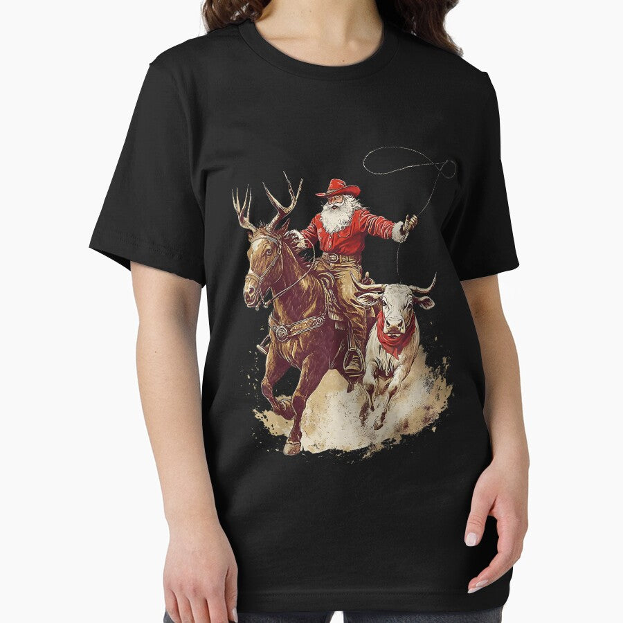 Santa Cowboy Christmas Western by Mehouter