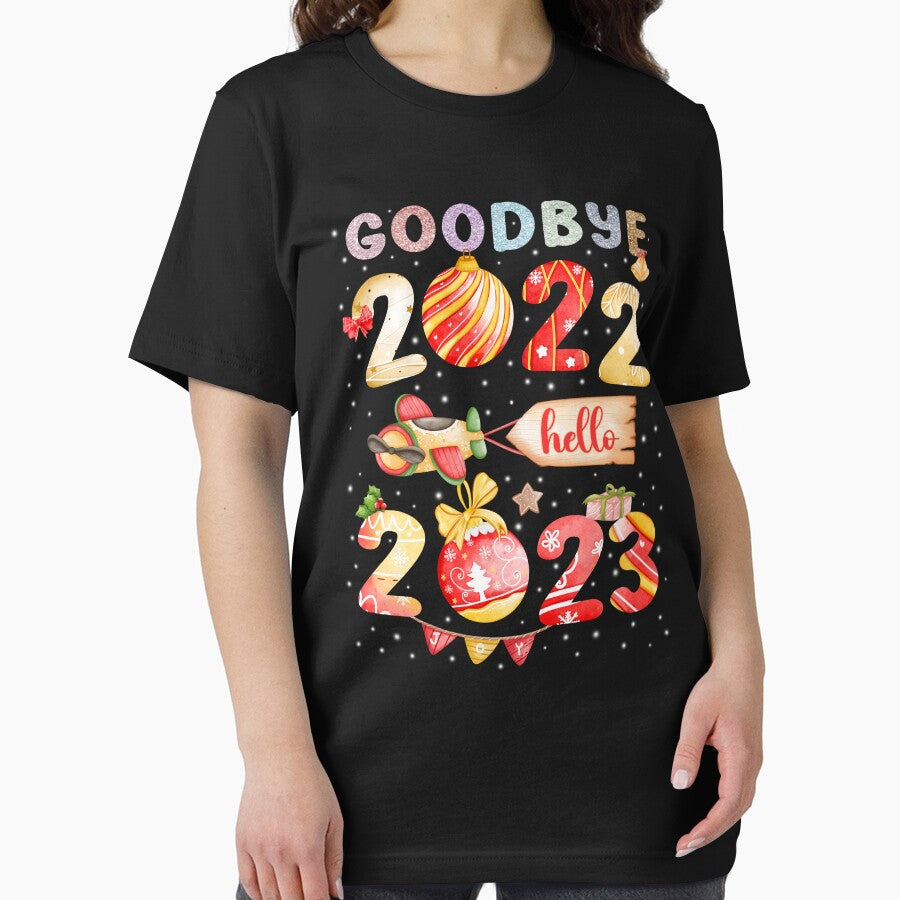 Goodbye 2022 Hello 2023 Christmas Theme New Years Eve by Mini Pandas
