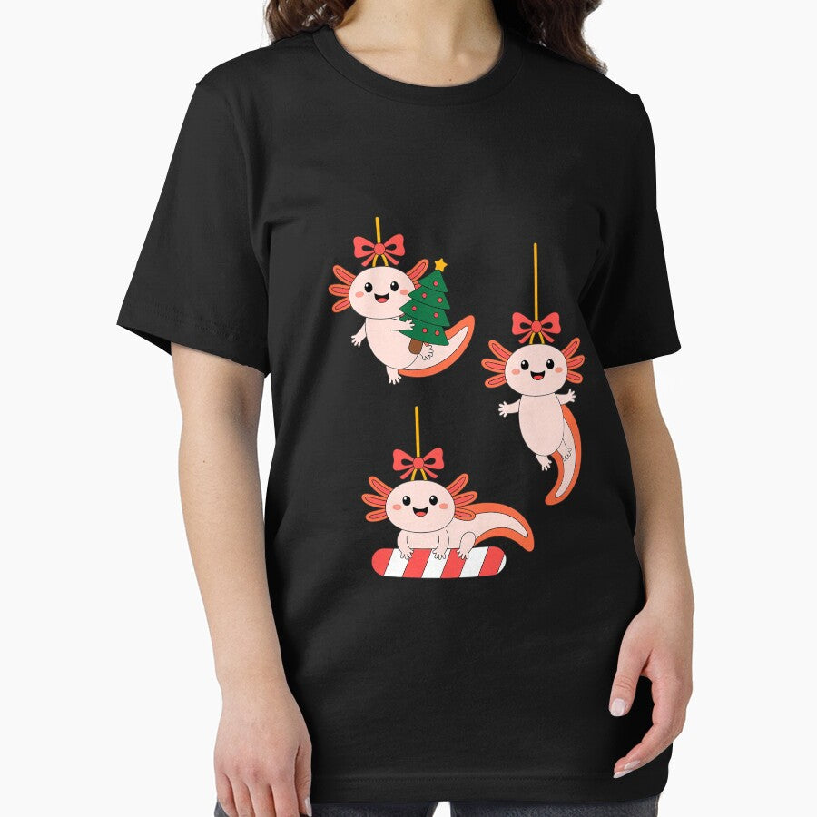 Christmas Axolotl Trio Festive Holiday by LinlinsDemons