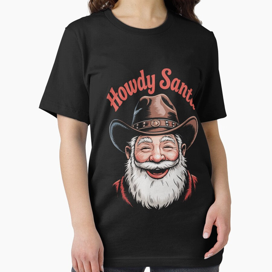 Western Howdy Santa Christmas Xmas Holiday by CookWorldLaughs