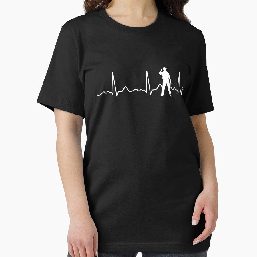 Cowboy - heart line, heartbeat, pulse, cardio by Mohja-Design