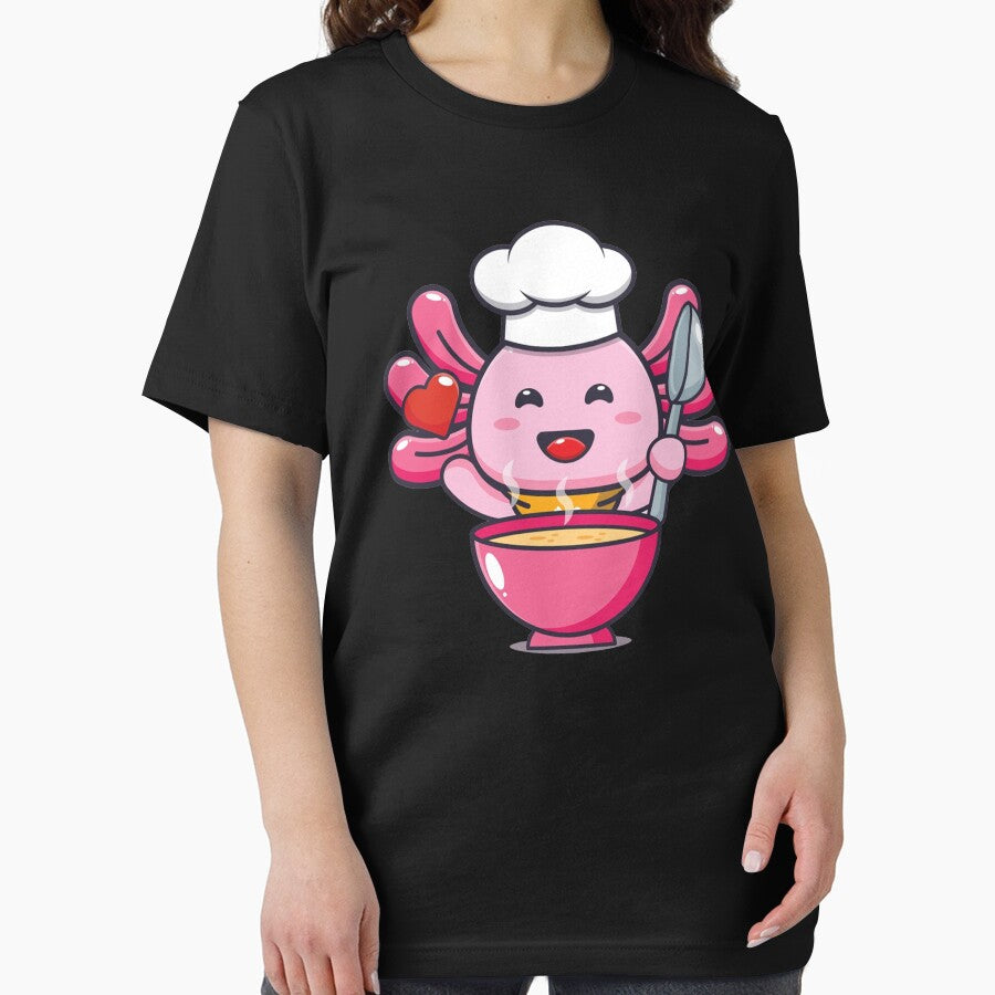 Axolotl Eating Ramen Noodles Youth Cute Kawaii Anime Axolotl by BELASKRI STORE