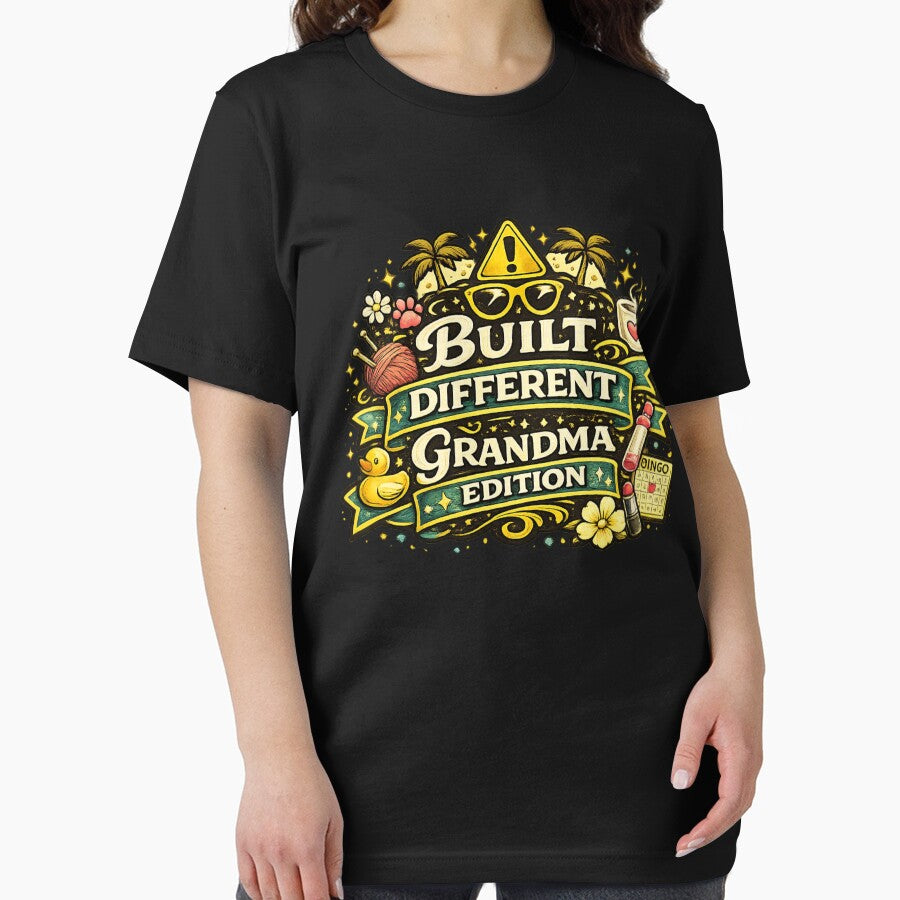 Built Different Grandma Edition Funny Grandma Shirt | Cool Grandma Humor | Nana Gift by TKOprintdesigns