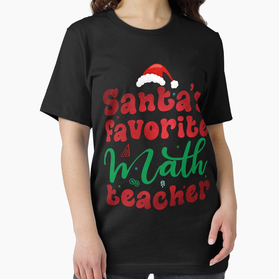Santa's Favorite Math Teacher Funny Christmas Math Lovers by Be Cool (5.0) ⭐⭐⭐⭐⭐