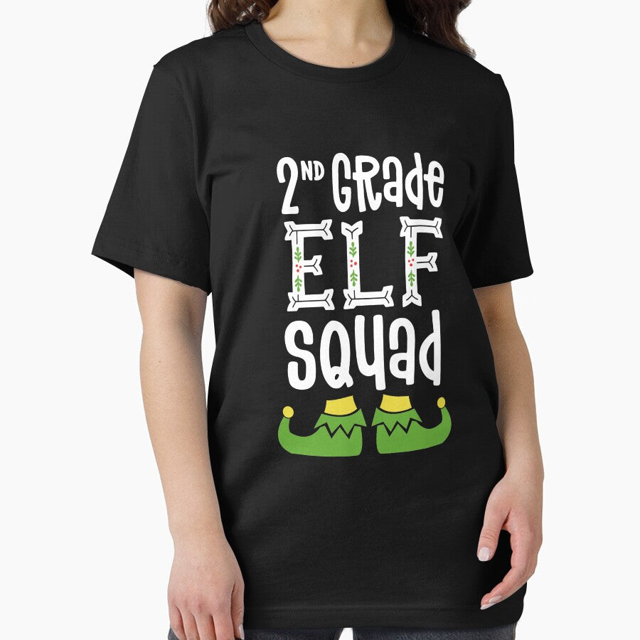 2nd Grade Elf Squad Matching Teacher Christmas School Crew by 14thFloor