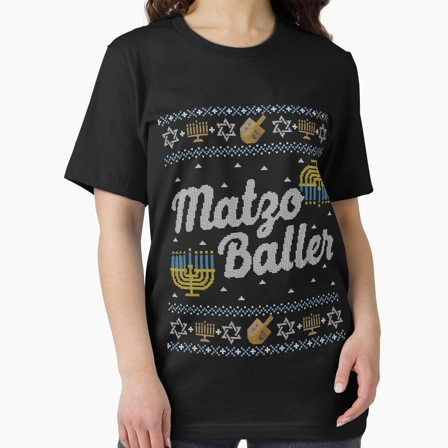 Ugly Hanukkah Sweater, Matzo Baller, Jewish shirt by taraJcreative