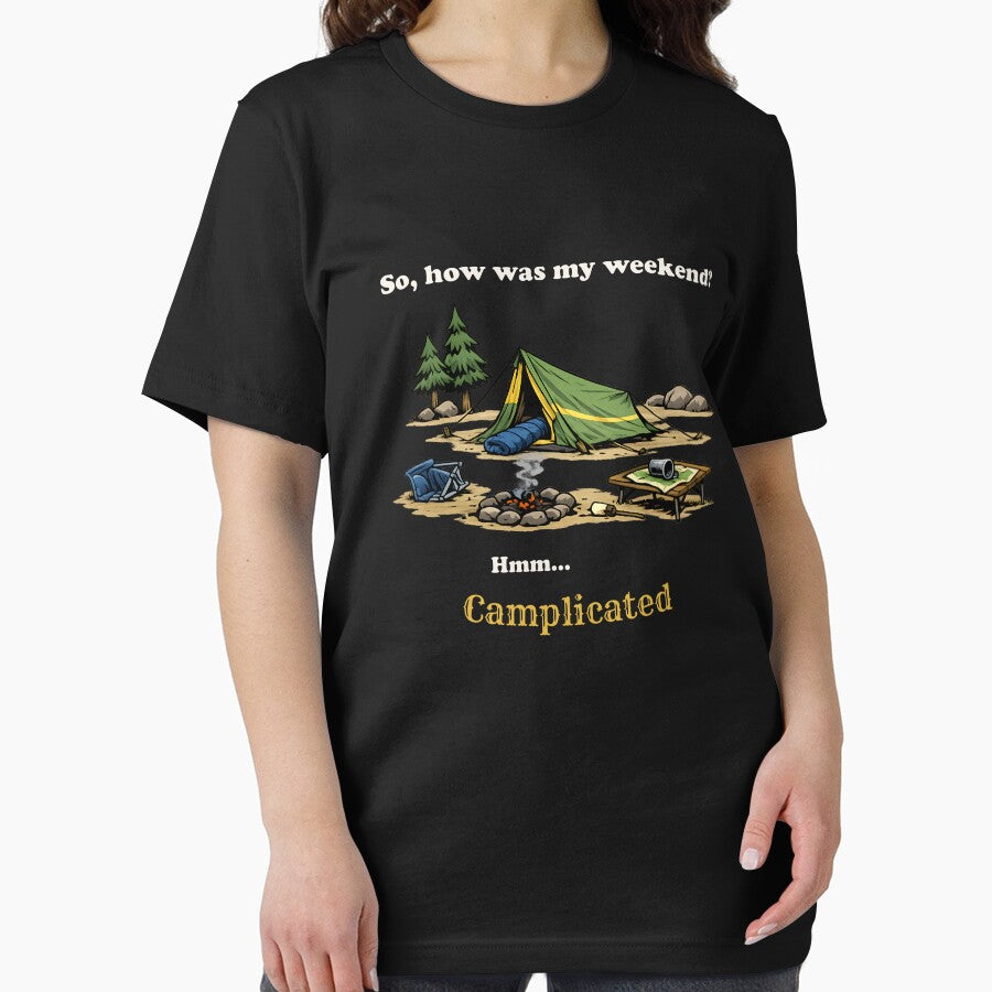 Camplicated – Funny Camping Pun by PuniverseDesign
