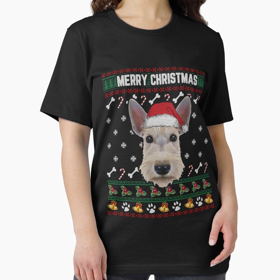 Scottish Terrier Lovers Ugly Xmas Sweater Merry Christmas T Shirt by thuthuatna