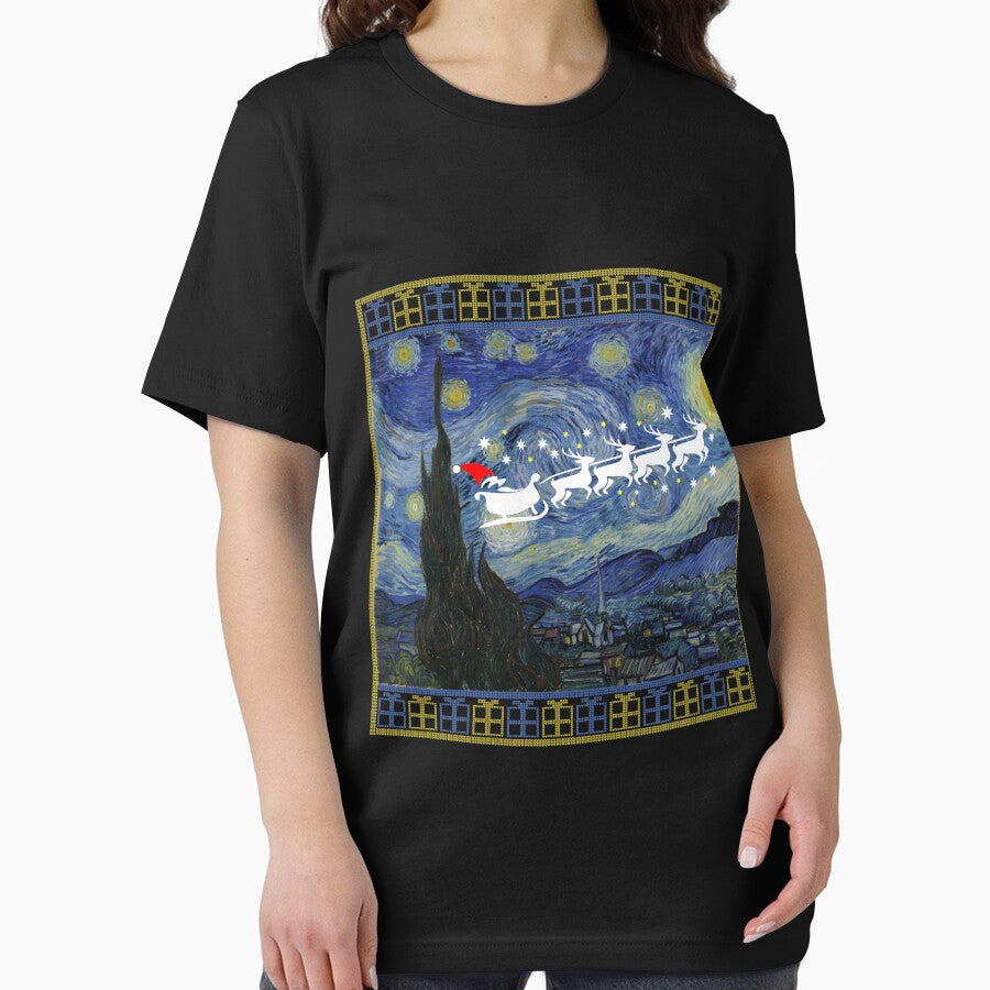 Van Gogh Starry Night Ugly Christmas Sweater Shirt by ravishdesigns