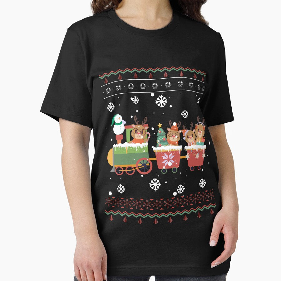 Reindeer Funny Christmas ugly sweater by JiraVibes