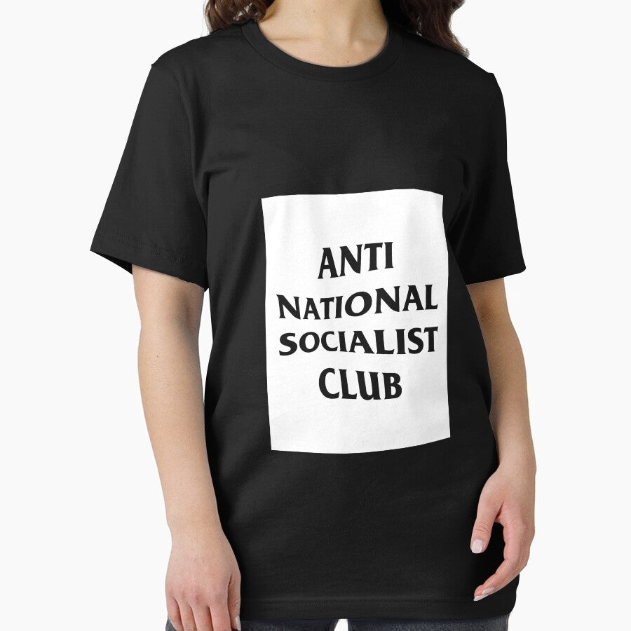 Anti Nazi Club Rectangle (White) by Graograman