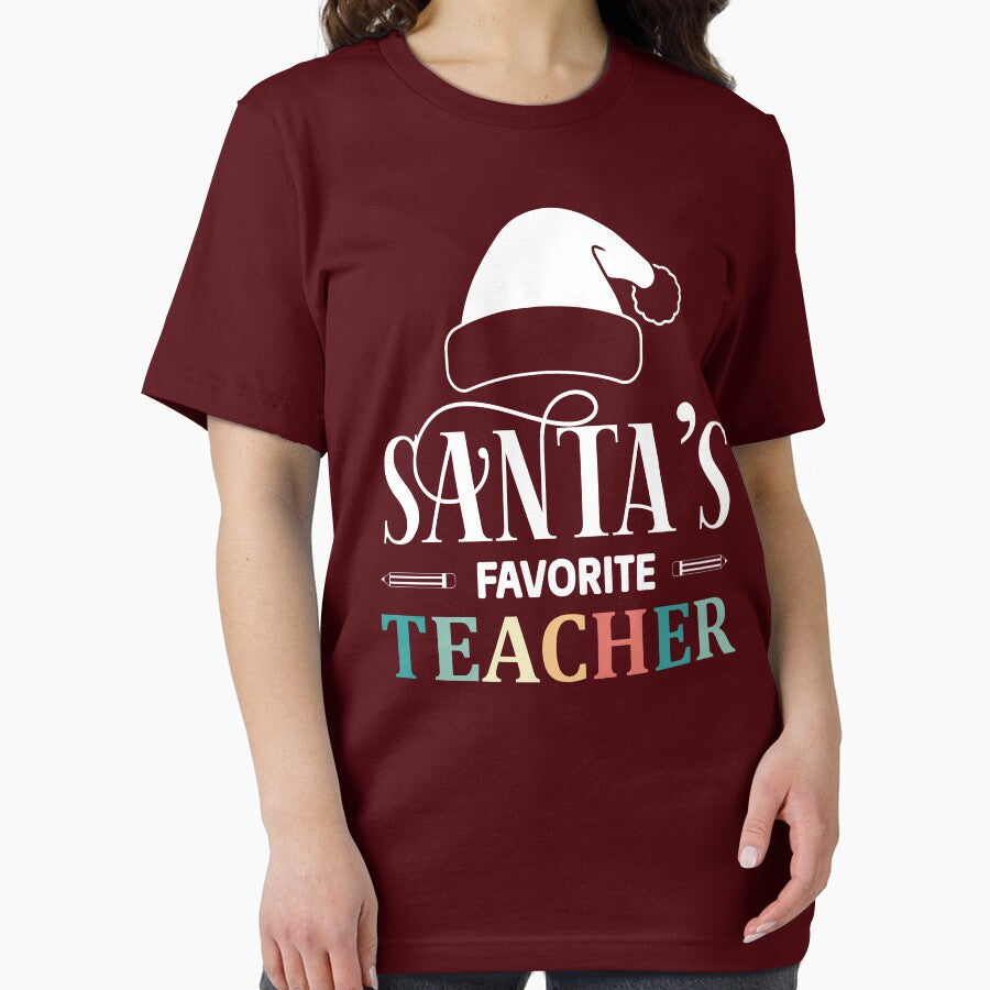 Santa's Favorite Teacher Shirt, Christmas vibes, Christmas teacher gift, holiday gift for teacher, festive teacher gift, holiday vibes, new year teacher gift, Santa teacher by Noe Mill