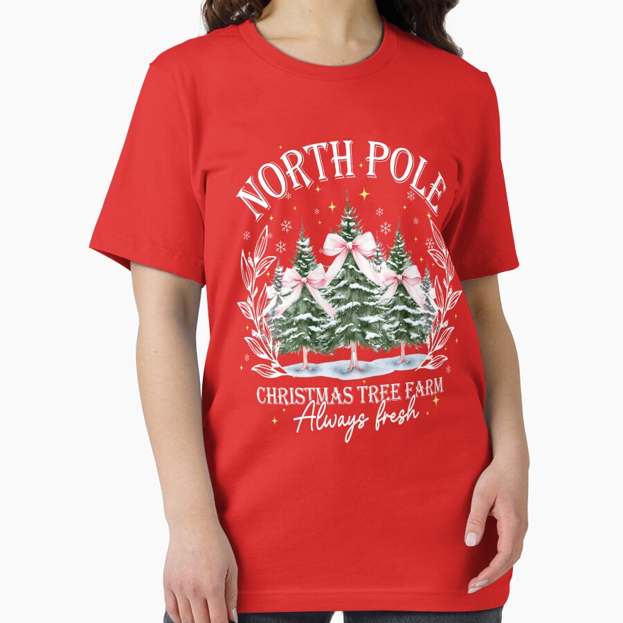 North Pole Pink Christmas Coquette Bow by vintagearttee