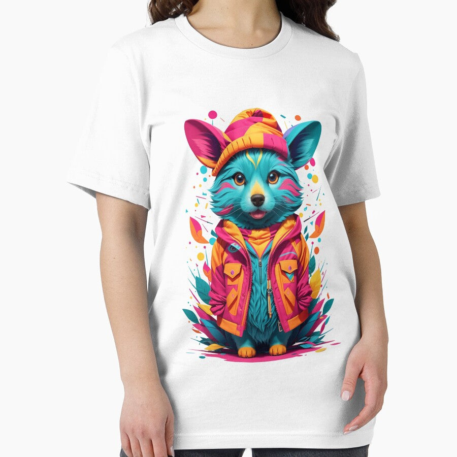The Cool Blue and Pretty Pink Pup, Christmas dog by Lahrochi