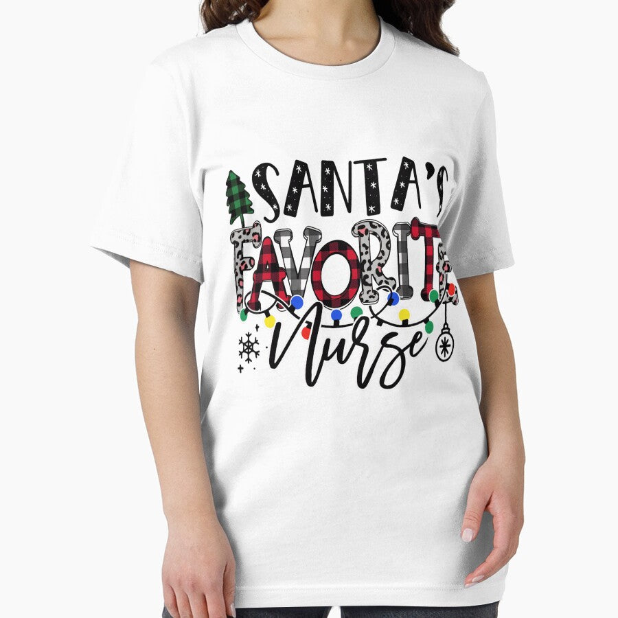 Retro Vintage Favorite Nurse Santas Merry Classic Christmas by Olincristie